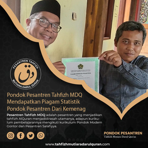 piagam statistik dari kemenag